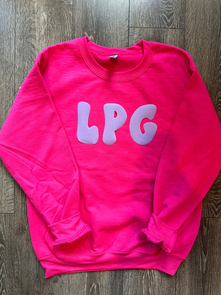 PURPLE LPG - HOT PINK CREW