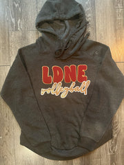 LDNE VOLLEYBALL - GREY ANGEL FLEECE HOODIE