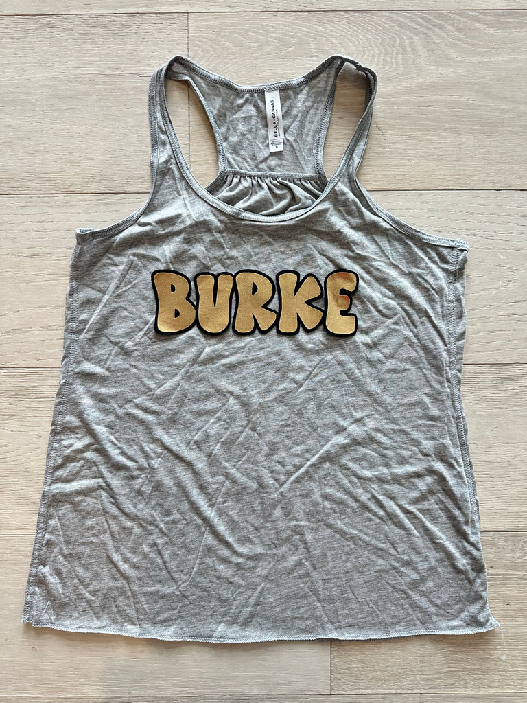 BUBBLE BURKE - GREY RACERBACK TANK