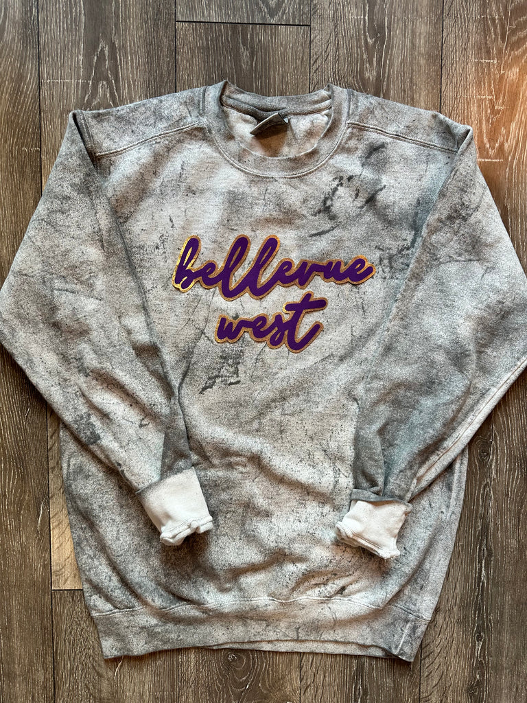 BELLEVUE WEST - GREY DYED COMFORT COLORS CREW