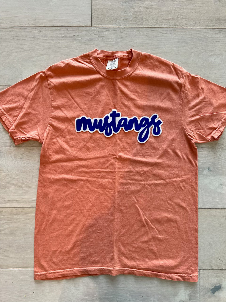 MODERN MUSTANGS - ORANGE COMFORT COLORS TEE (YOUTH + ADULT)