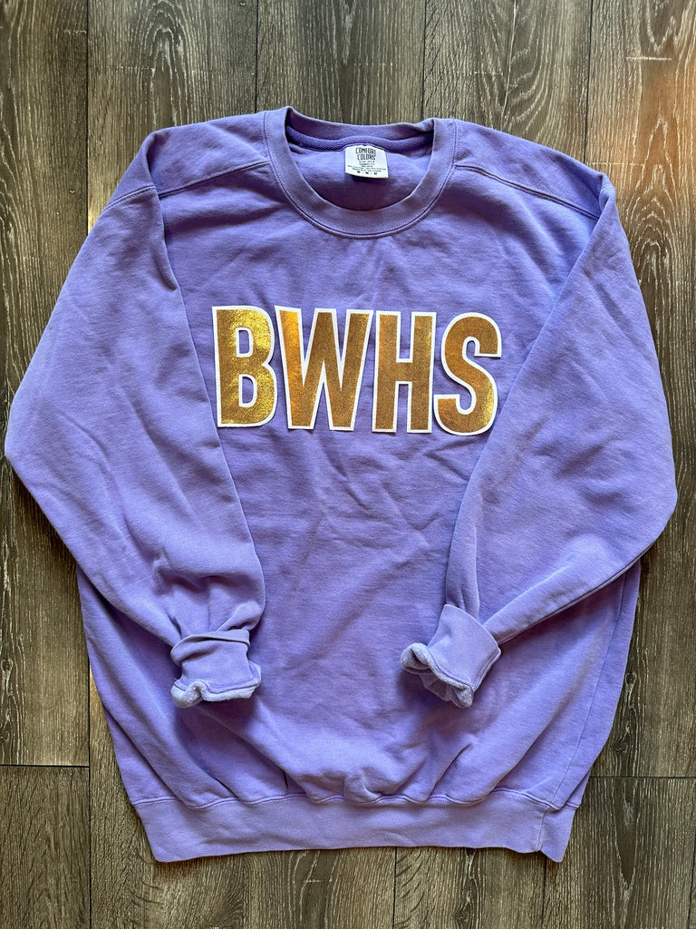 BWHS - PURPLE COMFORT COLORS CREW