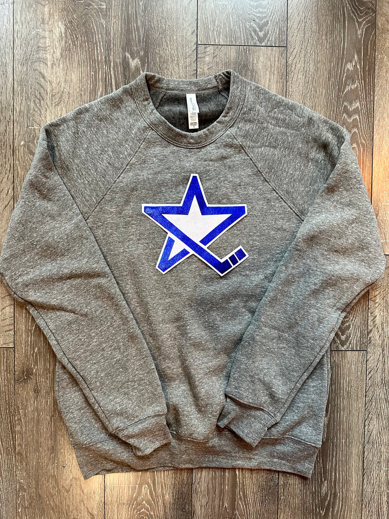 STARS LOGO - GREY SPONGE CREW