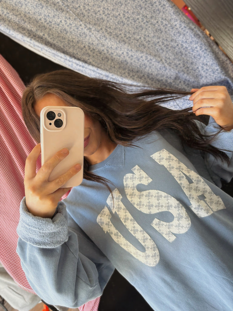 WHITE LACE USA - SALTWATER COMFORTWASH CREWNECK