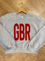 GBR - GREY WOMENS FLEECE CREWNECK