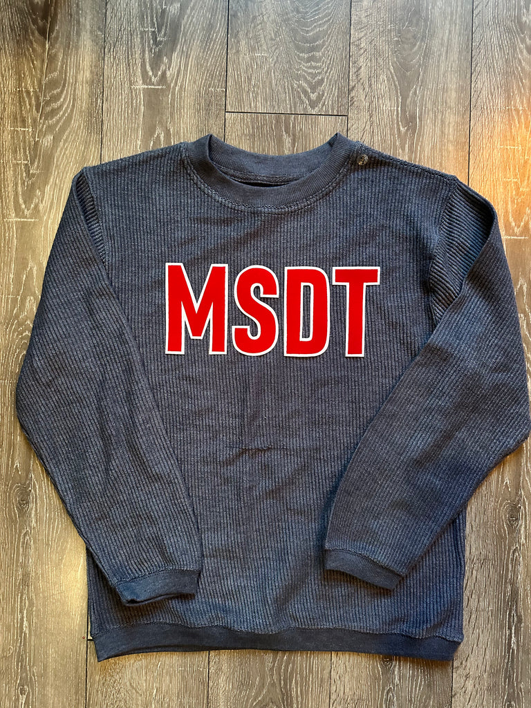 MSDT - NAVY RIBBED CREW