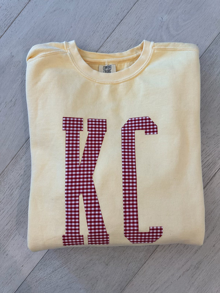 KC - YELLOW COMFORT COLORS CREW