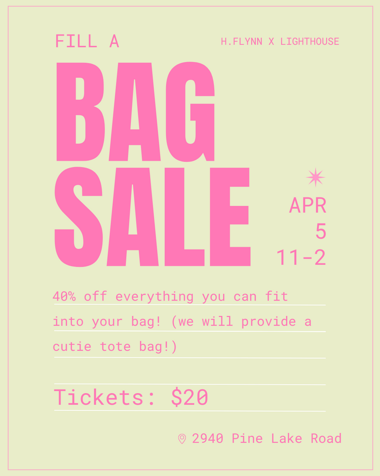 FILL A BAG EVENT TICKET (APRIL 5TH FROM 11-2)