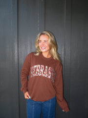VINTAGE BERRY FLROAL NEBRASKA- COCOA CREW