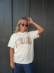 NEUTRAL PATCHWORK NEBRASKA - IVORY TSHIRT