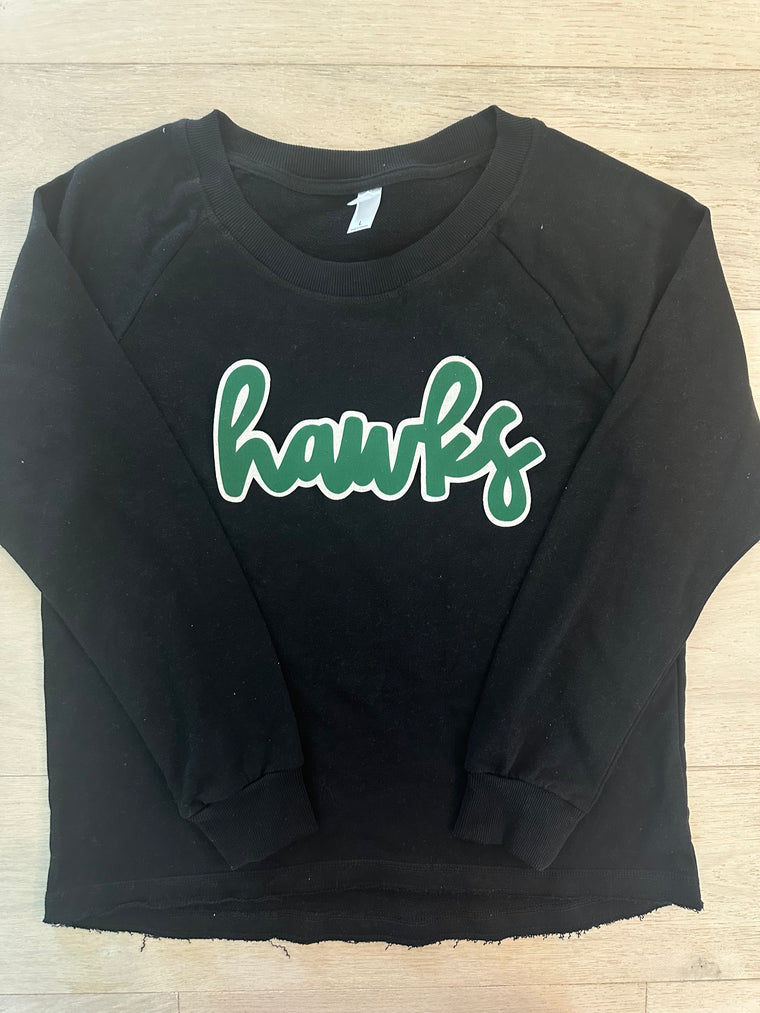 HAWKS - BLACK LIGHTWEIGHT CREW