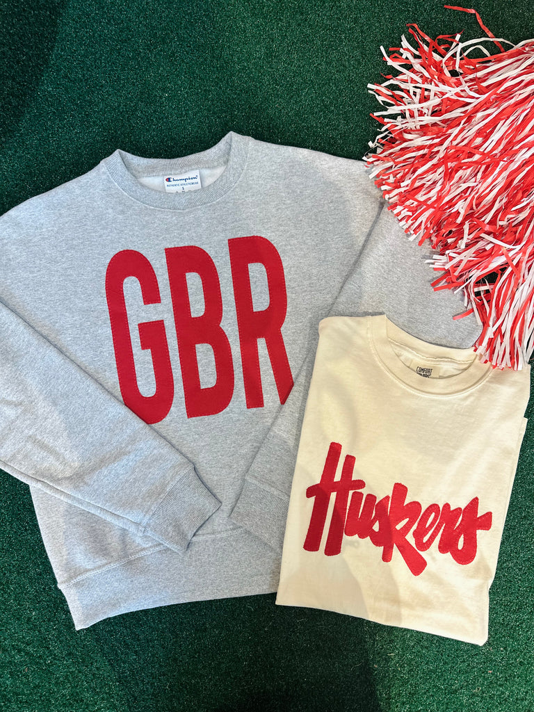 GBR - GREY CHAMPION LADIES CREW (TODDLER + YOUTH + ADULT)