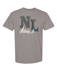 BLACK/WHITE GINGHAM NL WHITE DANCE - GREY TEE