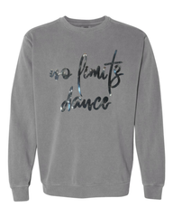BLACK METALLIC NO LIMITS DANCE - GREY COMFORT COLORS CREW