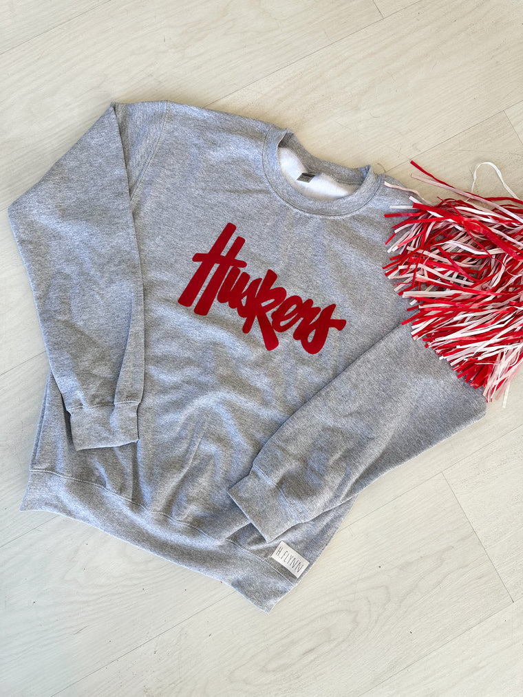 RED HUSKERS - GREY CREW **