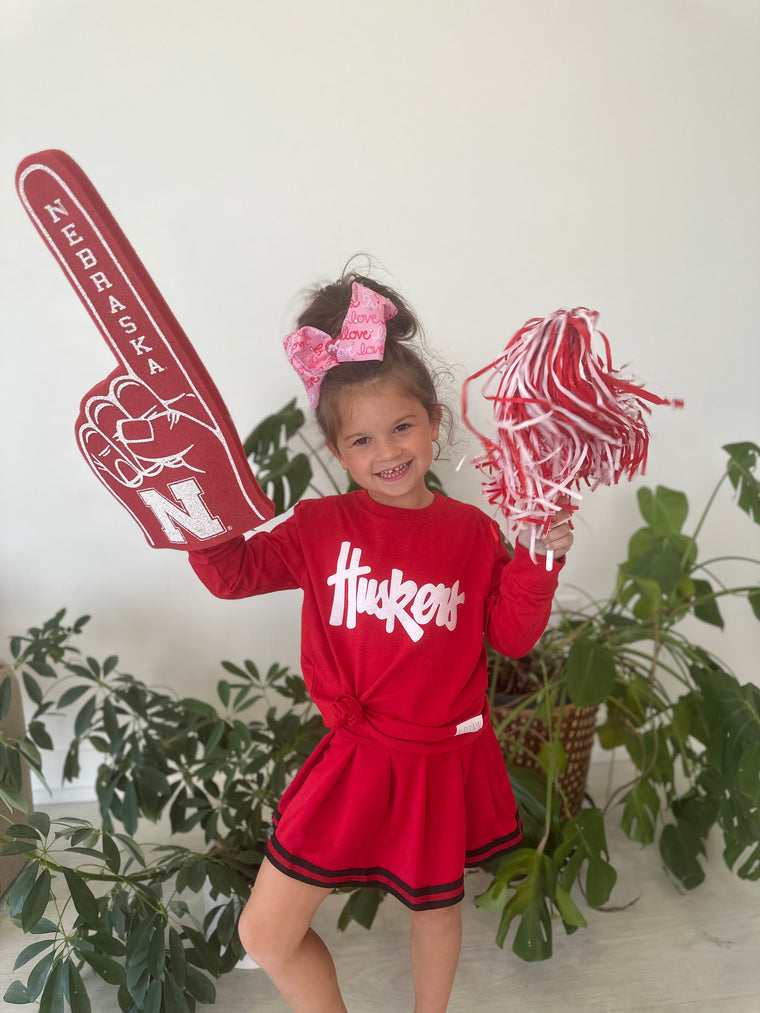 HUSKERS - RED LONG SLEEVE -  TODDLER