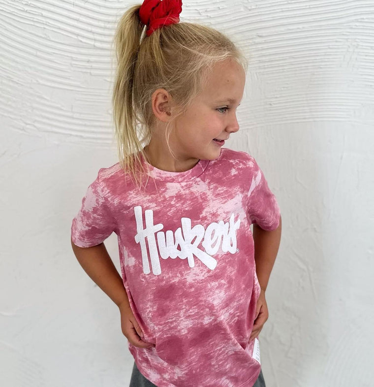 HUSKERS - RED DYED TEE - YOUTH **