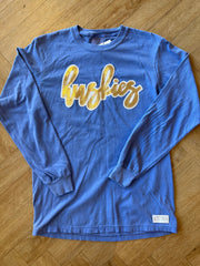 HUSKIES - BLUE LONG SLEEVE TEE