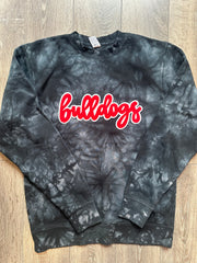 BULLDOGS - BLACK DYED CREW