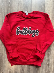 MODERN BULLDOGS - RED GILDAN CREW (YOUTH + ADULT)