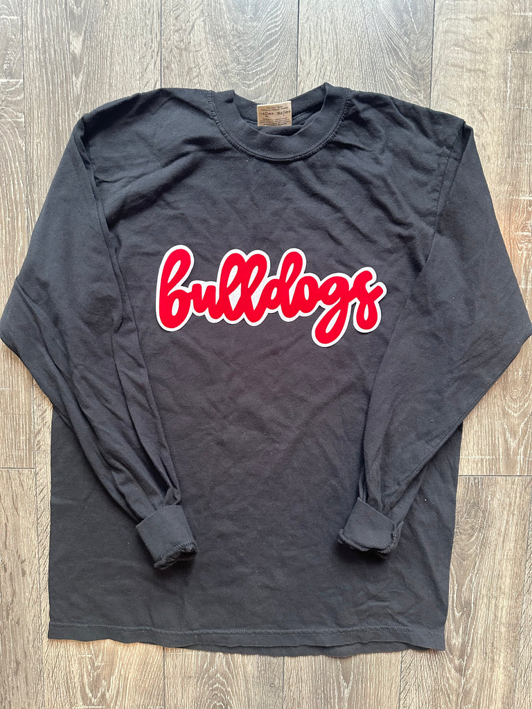 MODERN BULLDOGS - BLACK COMFORT COLORS LONG SLEEVE