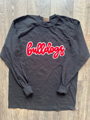 MODERN BULLDOGS - BLACK COMFORT COLORS LONG SLEEVE