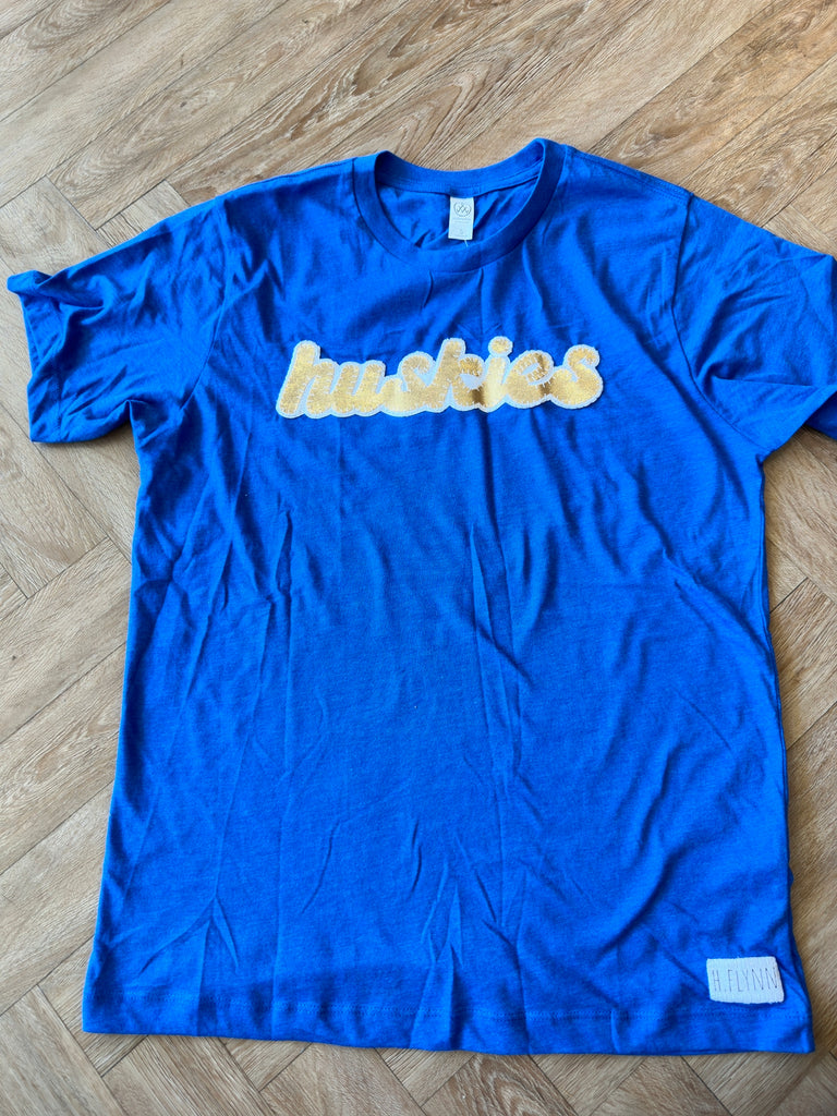 HUSKIES - BLUE SHORT SLEEVE TEE