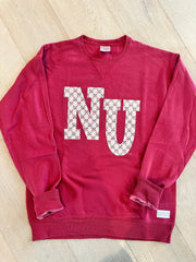 LACE NU - RED COMFORTWASH CREWNECK