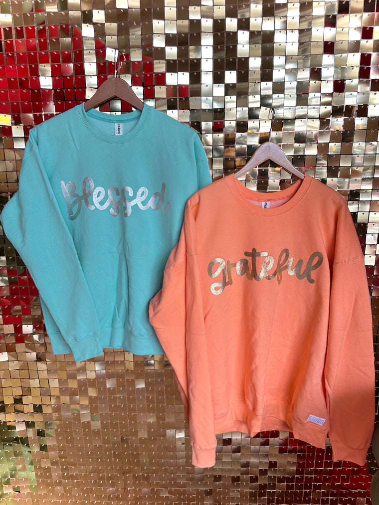 GRATEFUL - ORANGE SWEATSHIRT