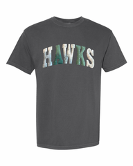 PATCHWORK HAWKS - PEPPER TSHRT (YOUTH + ADULT)