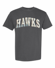 LIGHT GREEN FLORAL HAWKS - PEPPER TSHRT (YOUTH + ADULT)