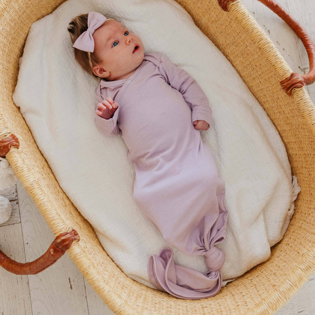 Copper Pearl - Newborn Knotted Gown - Lily