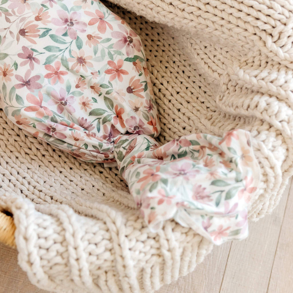 Copper Pearl - Knit Swaddle Blanket - Natalie
