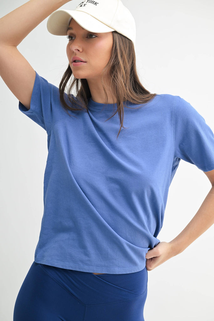 Mono B - Classic Boxy Fit Tee: RED PEAR / S:M:L (2:2:2)