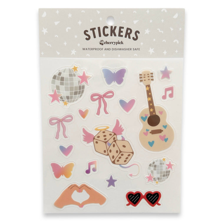 Cherrypick - Taylor Swift Waterproof Sticker Sheet for Swifties