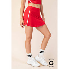Rae Mode - RECYCLED BUTTER SKORT: Red/White / S-M-L(2-2-2)