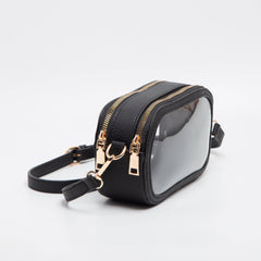 MiMi Wholesale - TG10552 Double Zipper Oval Clear Gameday/Stadium Bag: Tan