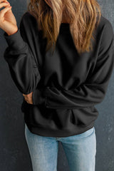Pretty Bash - Crewneck Long Sleeve Pullover Sweatshirt: Red / L