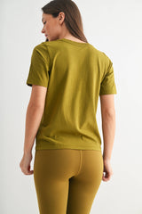 Mono B - Classic Boxy Fit Tee: RED PEAR / S:M:L (2:2:2)