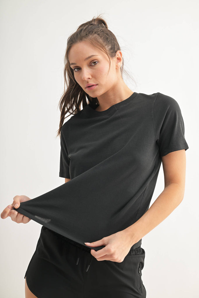 Mono B - Classic Boxy Fit Tee: RED PEAR / S:M:L (2:2:2)