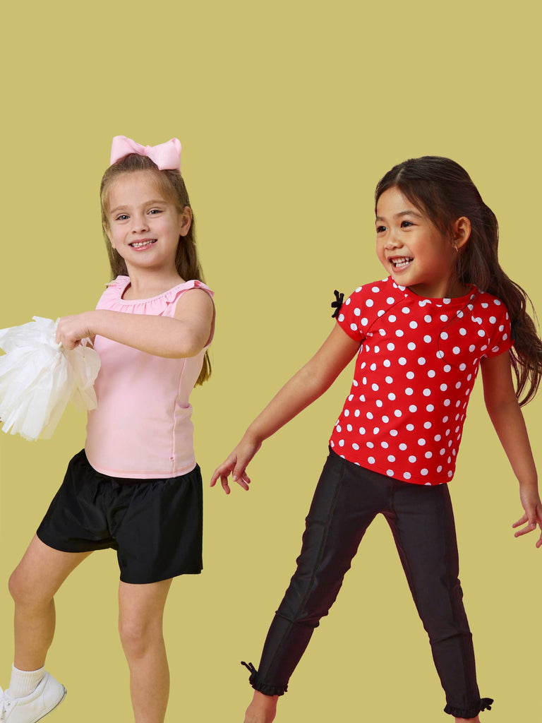 RuffleButts + RuggedButts - Girls Black Active Tank Top: Black / 12