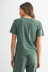 Mono B - Classic Boxy Fit Tee: RED PEAR / S:M:L (2:2:2)