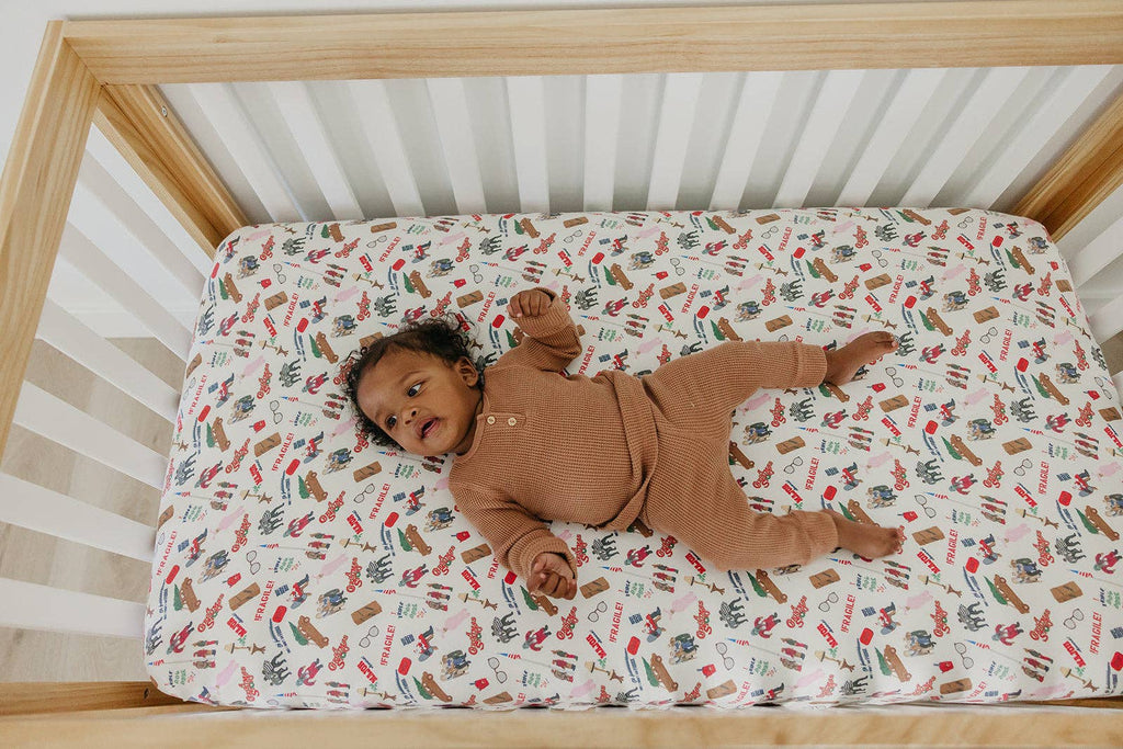 Copper Pearl - Premium Knit Fitted Crib Sheet - A Christmas Story