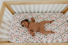 Copper Pearl - Premium Knit Fitted Crib Sheet - A Christmas Story