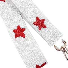 Treasure Jewels Inc. - White/Red Star Beaded Strap