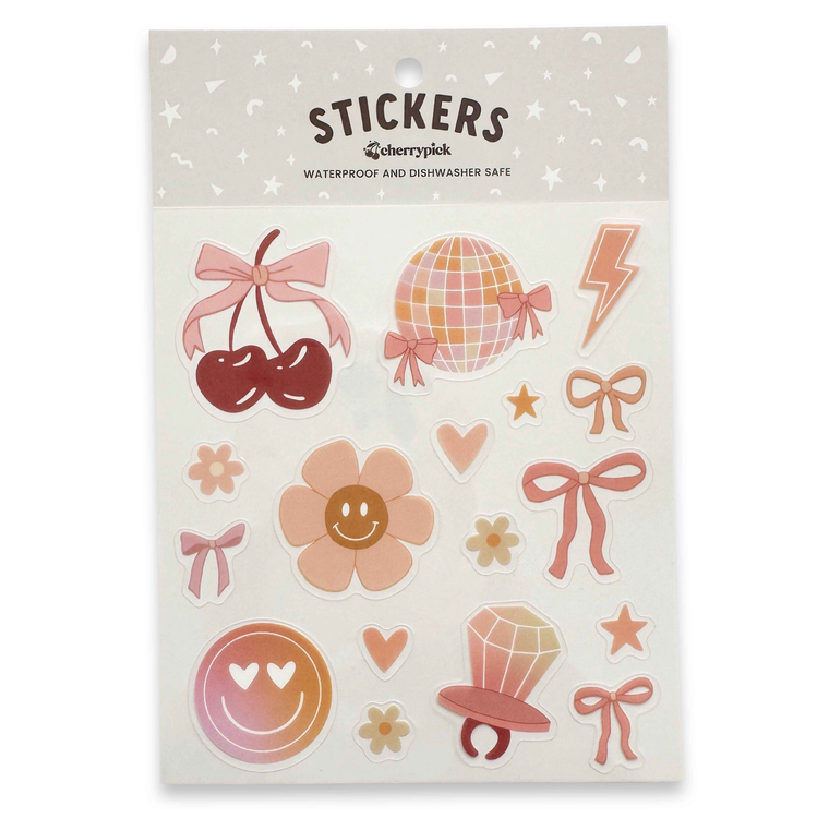 Cherrypick - Girly Pop Waterproof Sticker Sheet