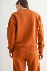 Mono B - Classic Fit Fleece Sweatshirt: PEARLED IVORY / S:M:L (2:2:2)