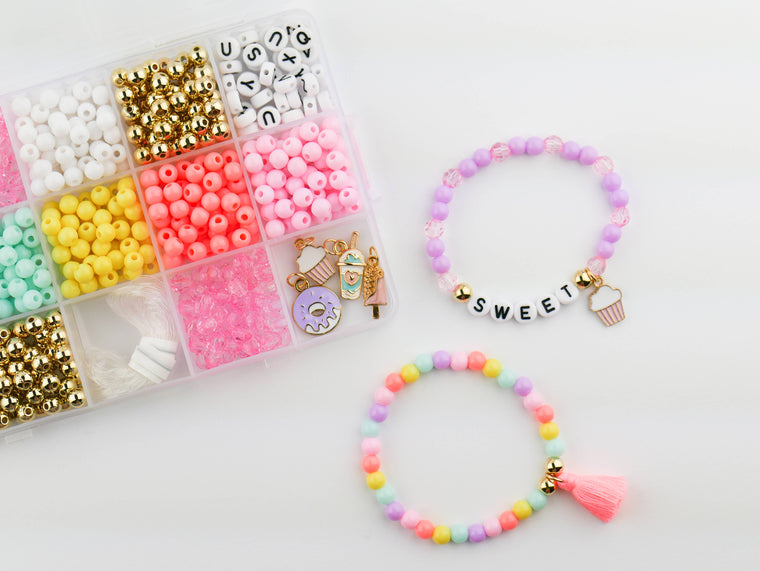 Stacked Sweetly - Sweet Treat DIY Stretchy Bracelet Craft Kit Candy Shop Gift