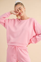 PETAL PINK CROP CREW / S