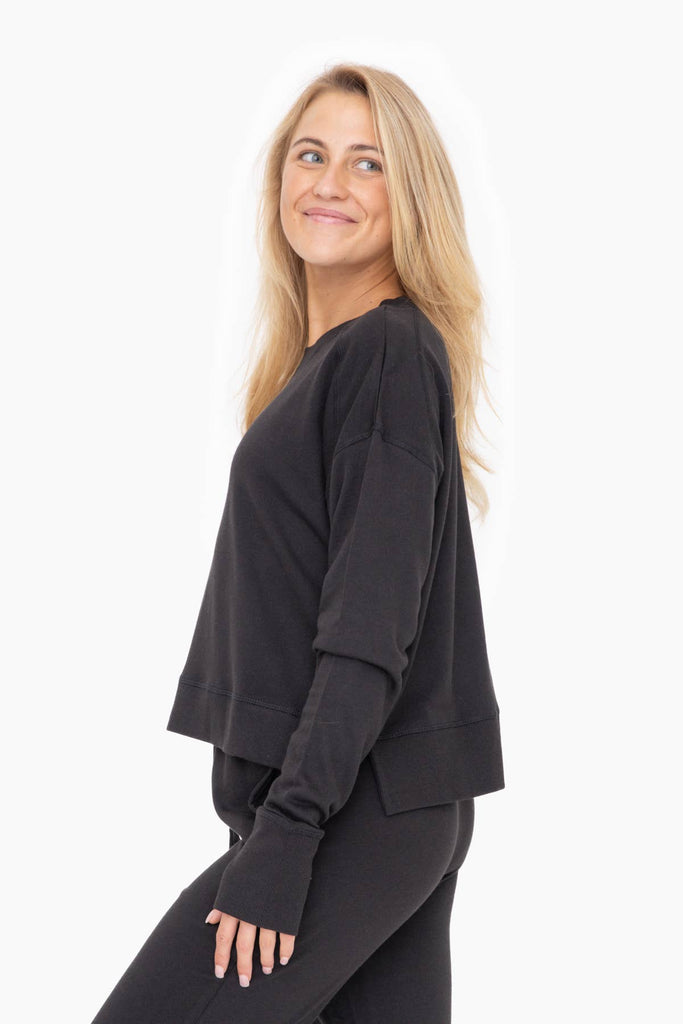 Mono B - Mono B GREEN - Organic Cotton Blend Crew Neck: NATURAL / S:M:L (2:2:2)